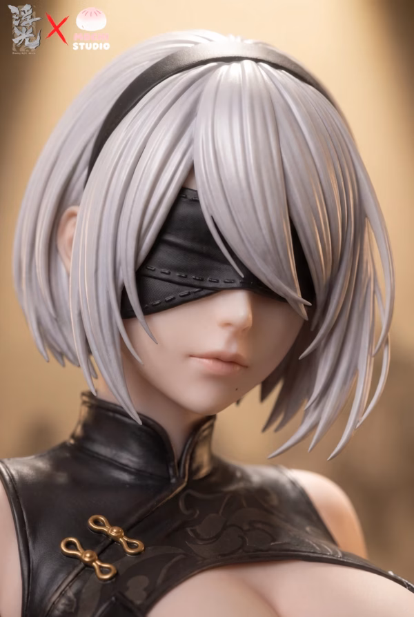 NieR Automata 2B Floating Light × MOCHI Studio NieR 2B Resin Statue 4