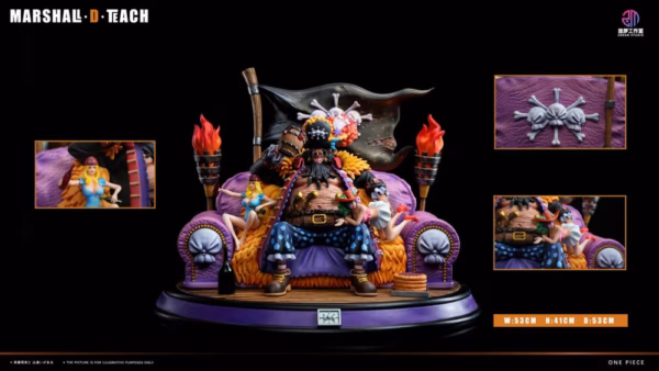 One Piece DREAM Studio Blackbeard Marshall D Teach Resin Statue 2