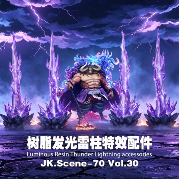 One Piece Jacksdo Studio Lightning Pillar Effect Accessory Resin Statue 2