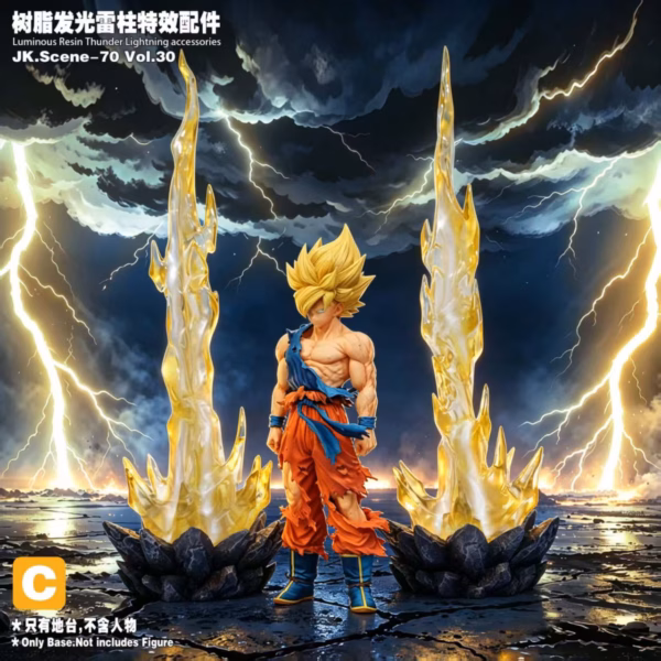 One Piece Jacksdo Studio Lightning Pillar Effect Accessory Resin Statue 5