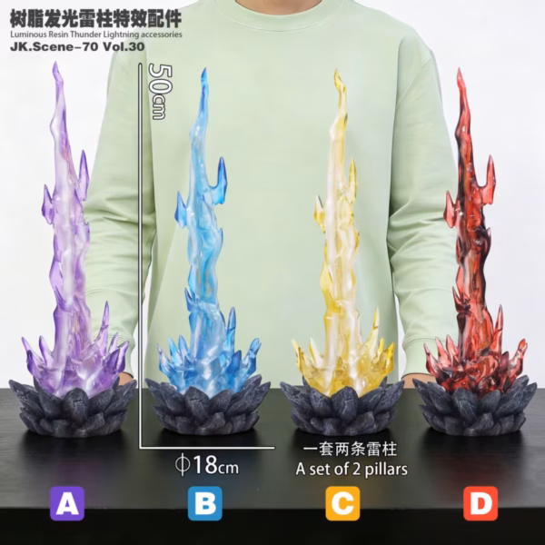 One Piece Jacksdo Studio Lightning Pillar Effect Accessory Resin Statue 7
