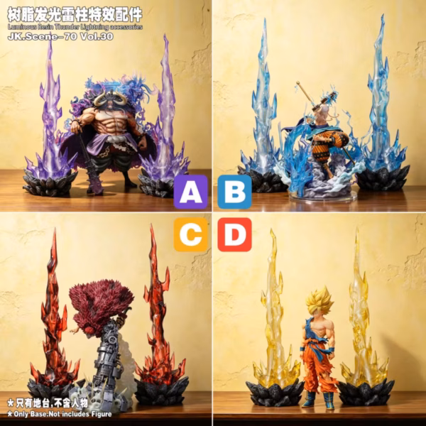 One Piece Jacksdo Studio Lightning Pillar Effect Accessory Resin Statue 8