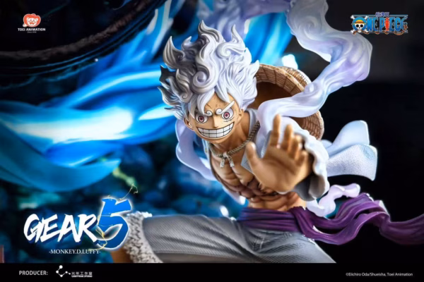 One Piece Light Year Studio Gear 5 Nika Luffy Vs Kaido Dragon Licensed Resin Statue 4