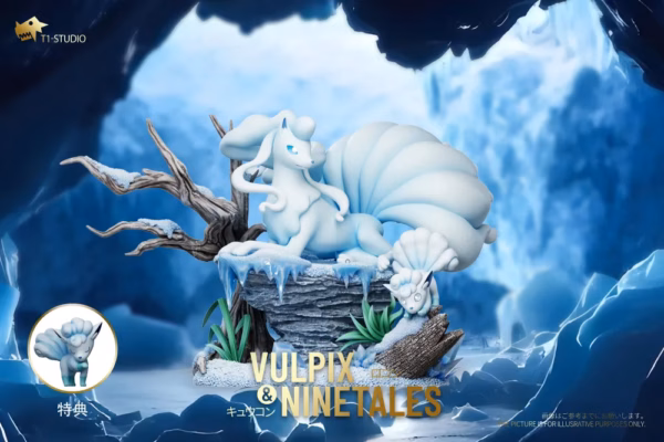 Pokemon T1 Studio Vulpix x Ninetales Resin Statue 1