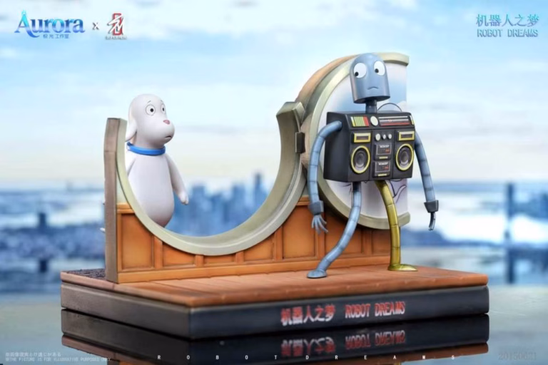 Robot Dreams Aurora Studio X Super Hero Studio Dog X Robot Resin Statue