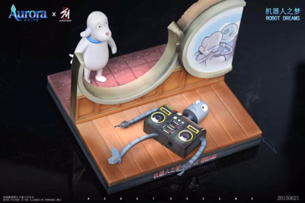 Robot Dreams Aurora Studio X Super Hero Studio Dog X Robot Resin Statue 3