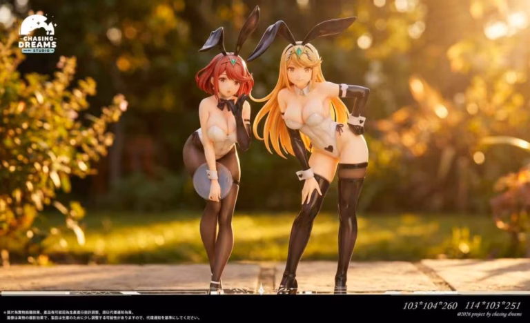 Xenoblade Chronicles 2 Chasing Dreams Studio Bunny Pyra X Mythra Resin Statue