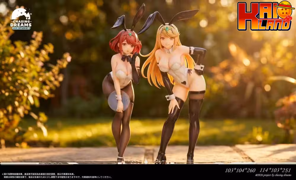 Xenoblade Chronicles 2 Chasing Dreams Studio Bunny Pyra X Mythra Resin Statue
