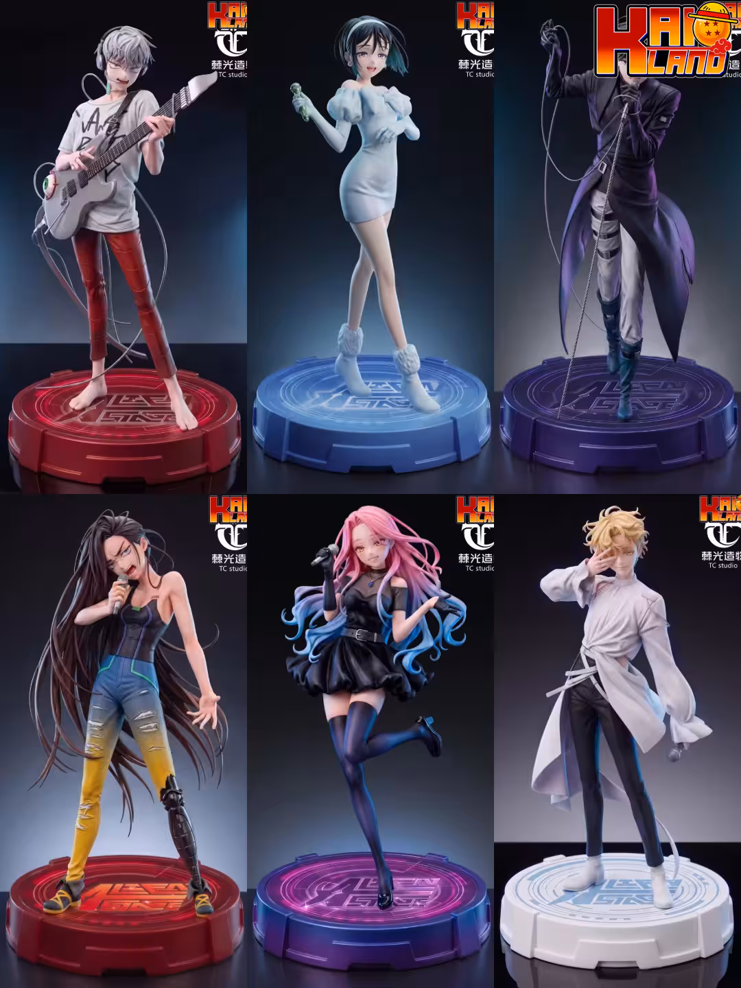 Alien Stage TC Studio Mizi x Sua x Hyuna x Till x Ivan x Luka Resin Statue