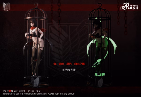 Attack on Titan Rosa Studio Succubus Mikasa Ackerman Resin Statue 5