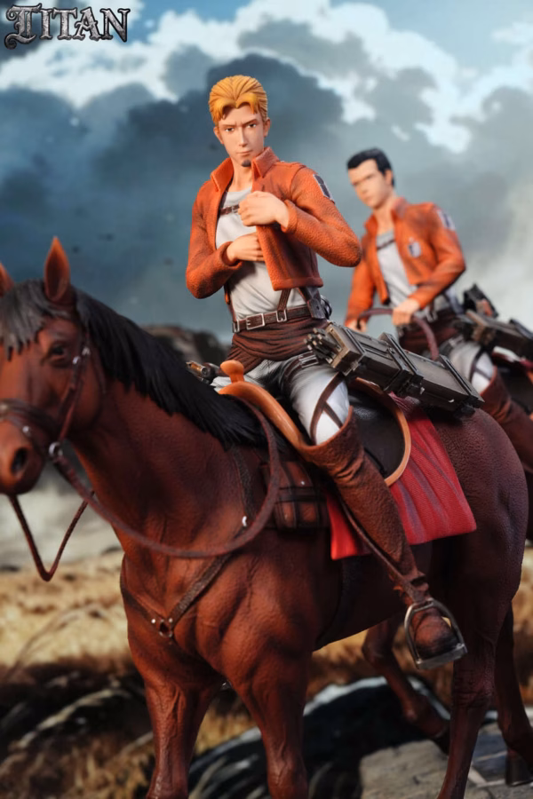 Attack on Titan TAITAN Studio Levi Squad Gunter X Oruo X Erd Resin Statue 3