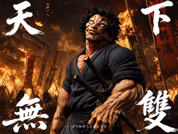 Baki Windseeker Studio Musashi Miyamoto Resin Statue 3