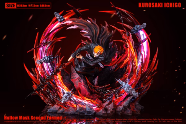 Bleach HXHENG × CHENG Studio Kurosaki Ichigo Hollow Mask Second Formed Resin Statue 1