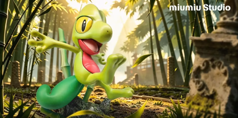 Pokemon MiuMiu Studio Treecko Resin Statue
