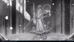 Bleach Prologue Studio Kuchiki Rukia Bankai Resin Statue