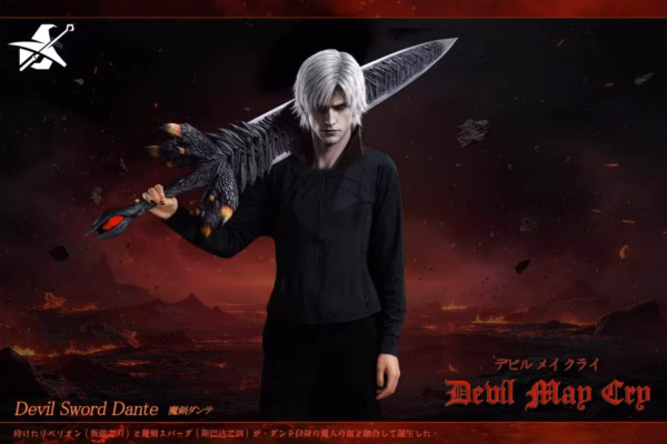 Devil May Cry Wo Shi Mo Wan Studio Dantes Devil Sword Resin Statue 4