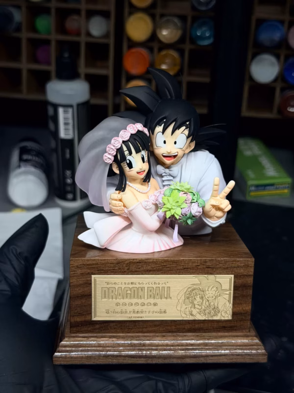 Dragon Ball LP Studio Goku x ChiChi Wedding Bust Resin Statue 2