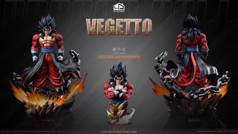 Dragon Ball LP Studio Super Saiyan 4 Vegito x Vegetto Resin Statue