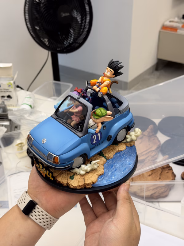 Dragon Ball QK Studio Bulma x Goku x Oolong Resin Statue