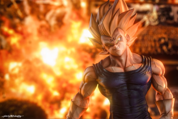 Dragon Ball Smoker Studio Majin Vegeta Resin Statue 2