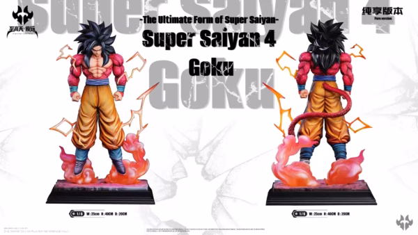 Dragon Ball Supreme Heaven Studio Super Saiyan 4 Goku Resin Statue 5