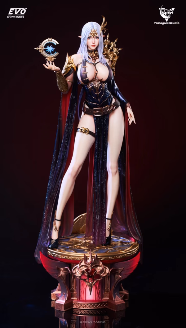EVO TriEagles Studio Starry Dark Angel Aela Licensed Resin Statue 2
