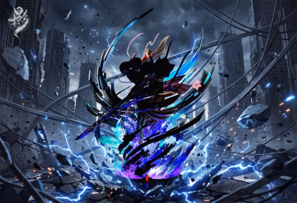 Guilty Crown LueYing × Demon Studio Inori Yuzuriha x Shu Ouma Resin Statue 2