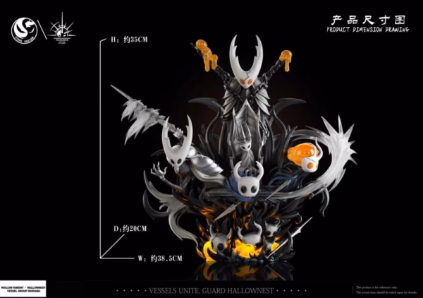 Hollow Knight ST Custom X Radiance Studio Vessel Group Diorama Resin Statue 3
