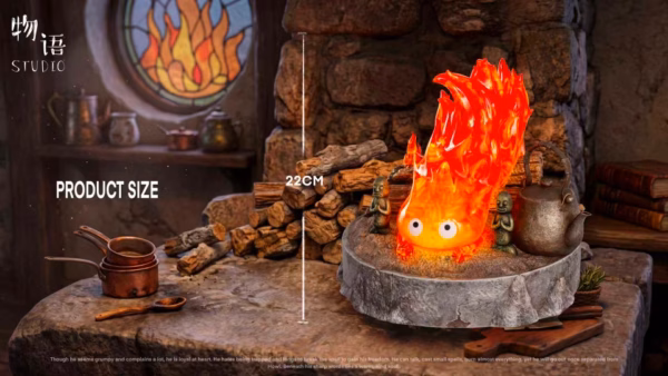 Howls Moving WuYu Studio Calcifer Resin Statue 3