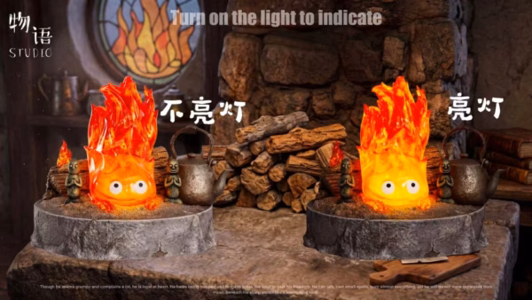 Howls Moving WuYu Studio Calcifer Resin Statue 4
