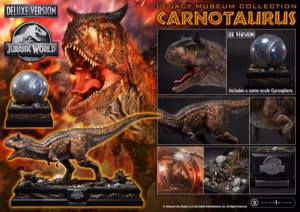 Jurassic World Fallen Kingdom Prime 1 Studio Film Carnotaurus Licensed Resin Statue