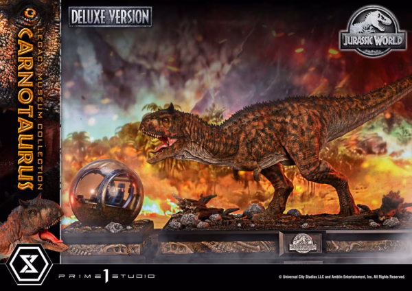 Jurassic World Fallen Kingdom Prime 1 Studio Film Carnotaurus Licensed Resin Statue 3
