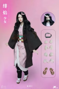 Kimetsu no Yaiba JKtoys Studio Nezuko Kamado Crimson Flame Girl Action Figure
