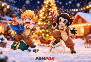 Kimetsu no Yaiba PomPon Studio Thunder Twins Zenitsu X Kaigaku Resin Statue