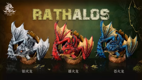 Monster Hunter Dragon Realm Studio Rathalos x Rathian Resin Statue 1
