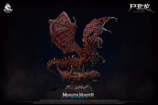 Monster Hunter Dragon Realm Studio Vaal Hazak Resin Statue 2