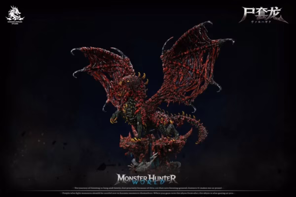 Monster Hunter Dragon Realm Studio Vaal Hazak Resin Statue 3