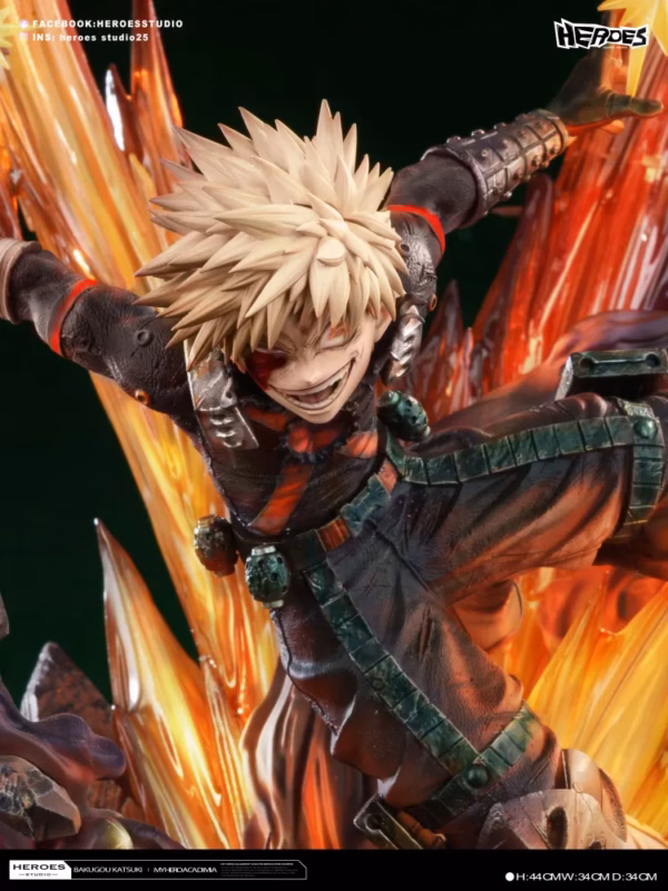 My Hero Academia Heroes Studio Katsuki Bakugo Resin Statue 4