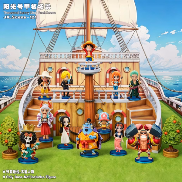 One Piece JacksDo Studio Thousand Sunny Ship Deck Scene Resin Statue 2