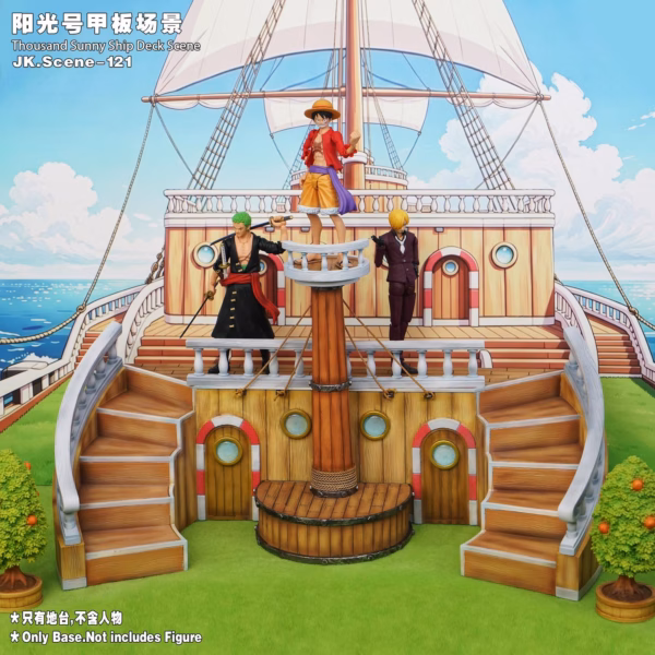 One Piece JacksDo Studio Thousand Sunny Ship Deck Scene Resin Statue 3