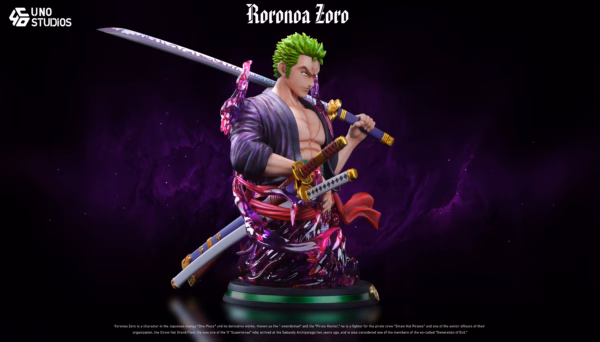 One Piece UNO Studio Roronoa Zoro V2 Resin Statue 2