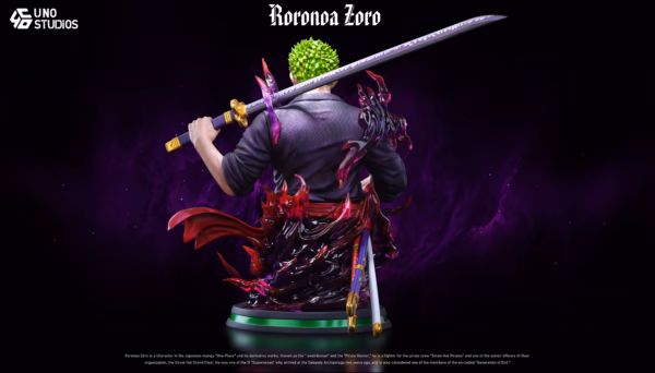 One Piece UNO Studio Roronoa Zoro V2 Resin Statue 3