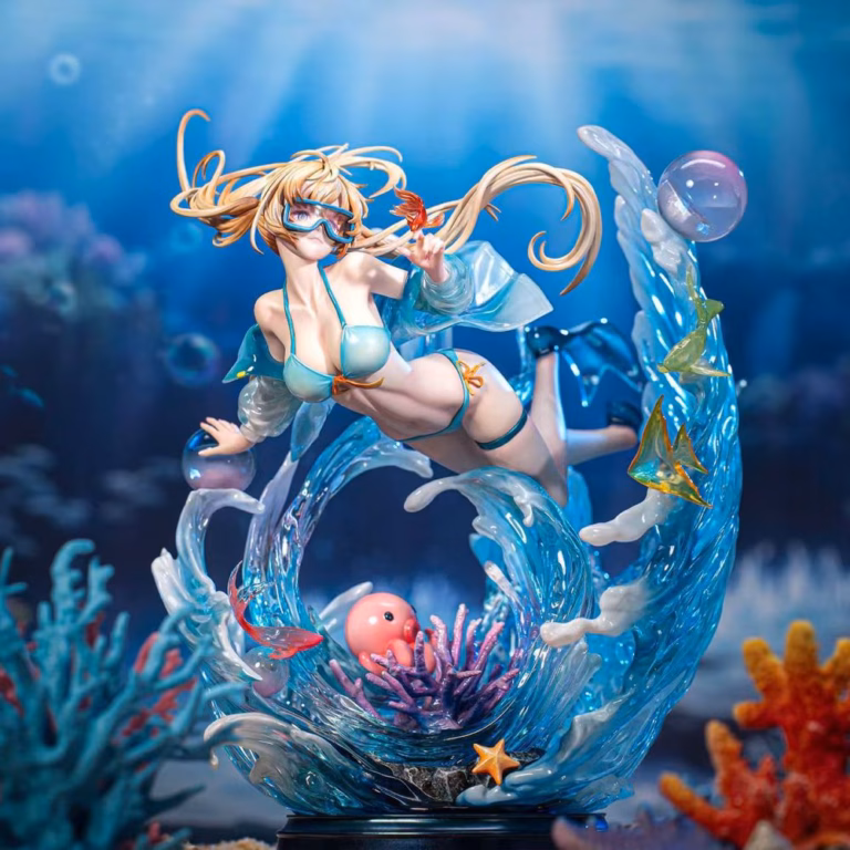Original Fei She Zhang Mo Wan Gong Fang Studio Lan Xi Resin Statue