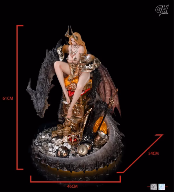 Original GuangHan Studio The Greedy Witch Resin Statue 3