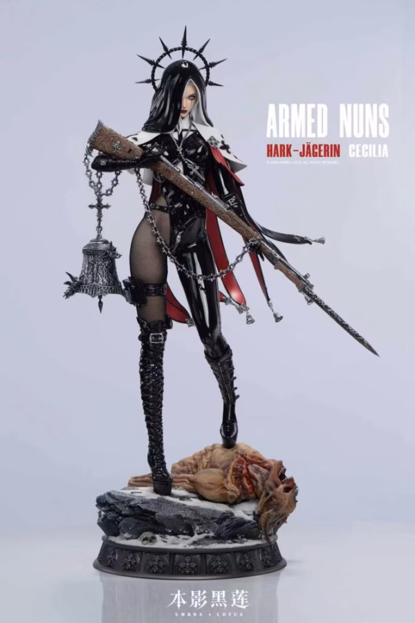 Original Umbra Lotus Studio Armed Nuns Hark Jagerin Cecilia Resin Statue 2