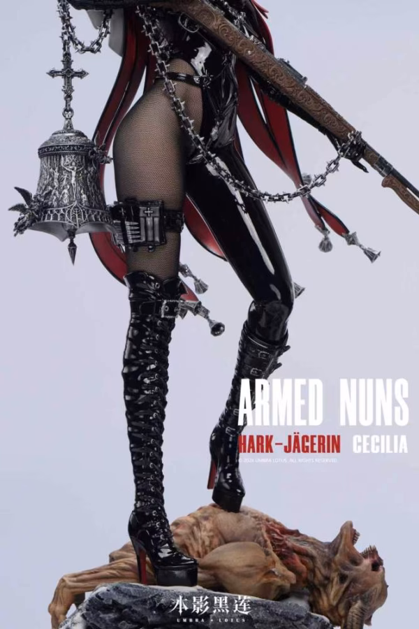 Original Umbra Lotus Studio Armed Nuns Hark Jagerin Cecilia Resin Statue 6