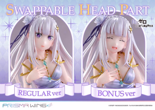 Re ZERO Starting Life in Another World Prime 1 Studio Emilia Licensed Resin Statue 3