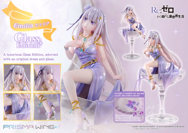 Re ZERO Starting Life in Another World Prime 1 Studio Emilia Licensed Resin Statue 4