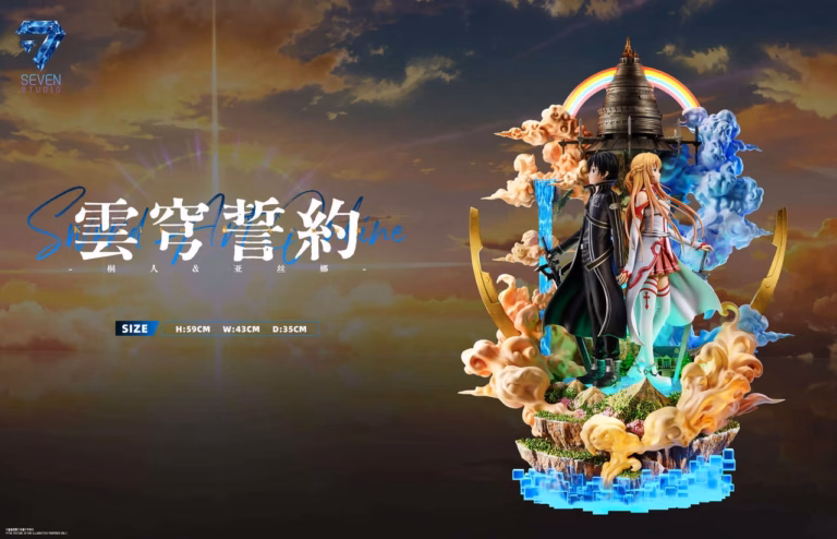 Sword Art Online Seven Studio Kirito x Asuna Resin Statue