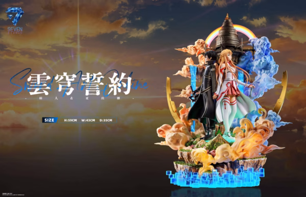 Sword Art Online Seven Studio Kirito x Asuna Resin Statue 2